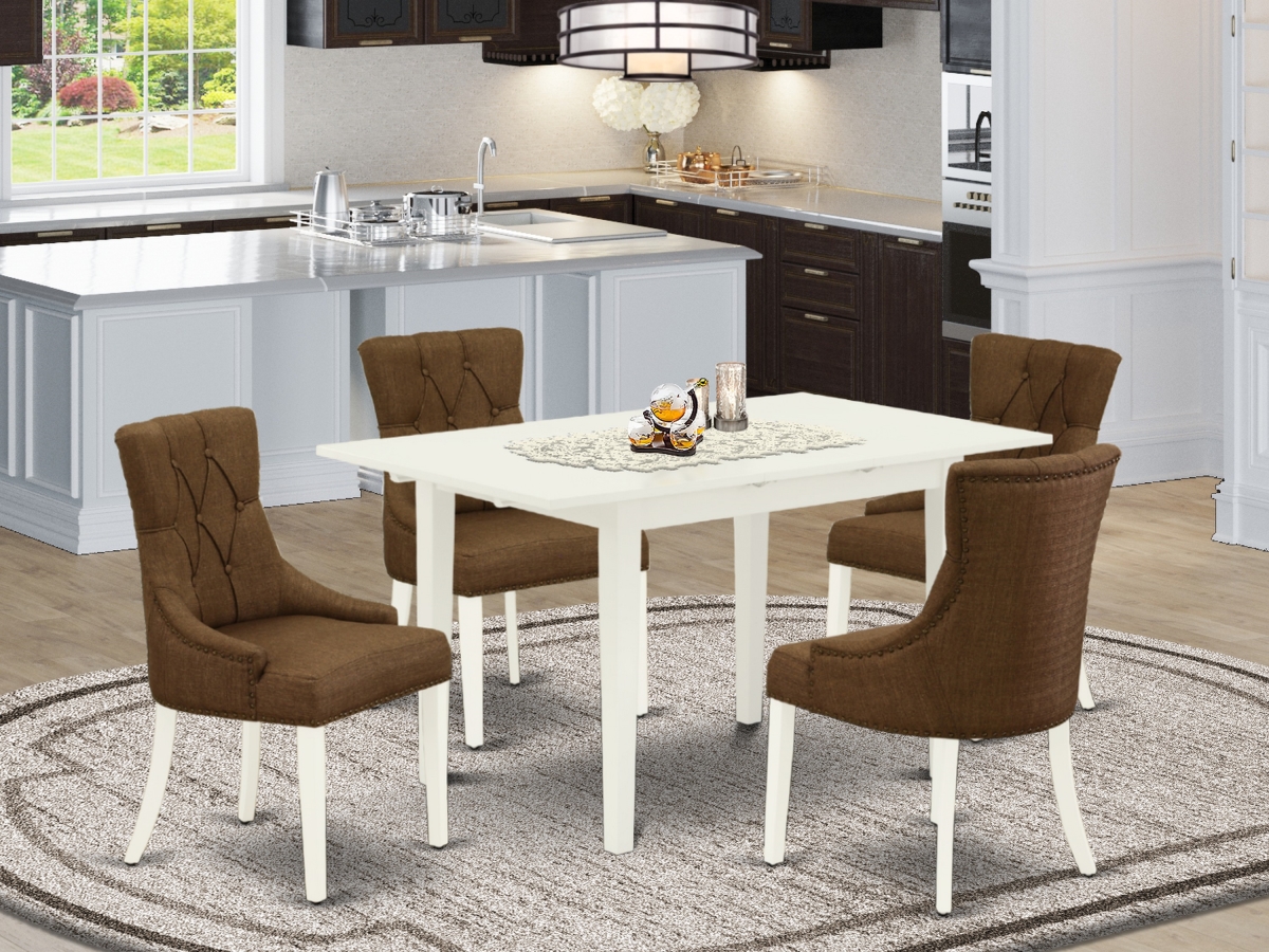 5 Piece Norfork Kitchen Furniture Set - Linen White