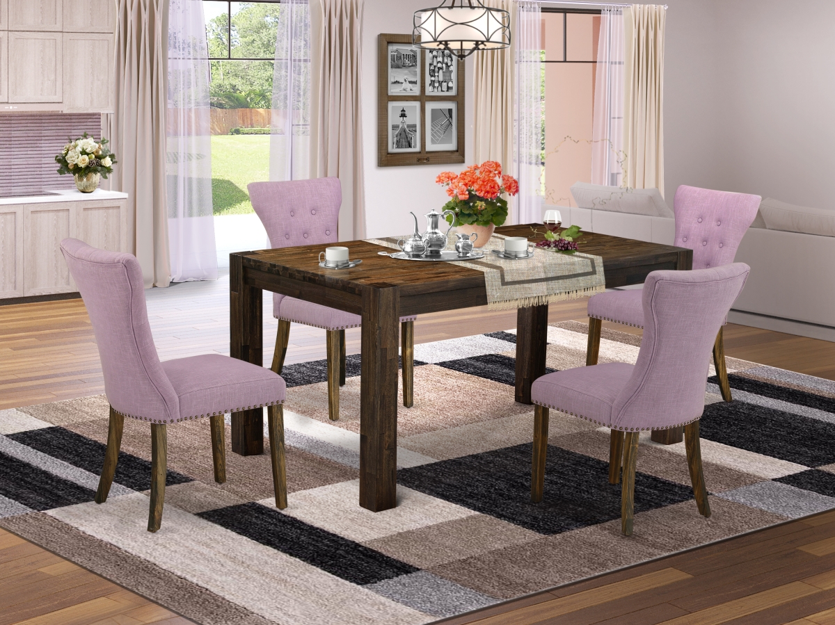 5 Piece Celina Kitchen Dining Set - Distressed Jacobean