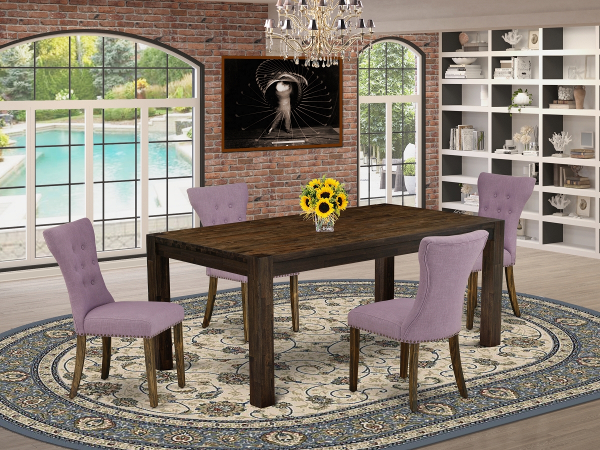 5 Piece Lismore Dining Room Set - Distressed Jacobean