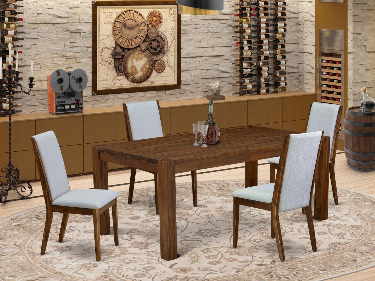 LMLA5-N8-05 5 Piece Lismore Dinette Set - Sand Blasting Antique Walnut