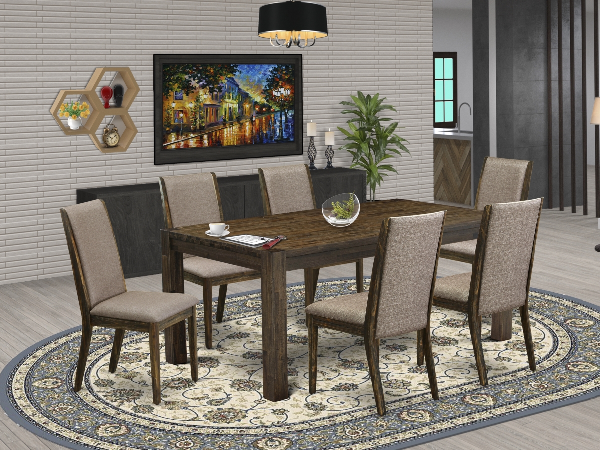 7 Piece Lismore Dinette Set - Distressed Jacobean
