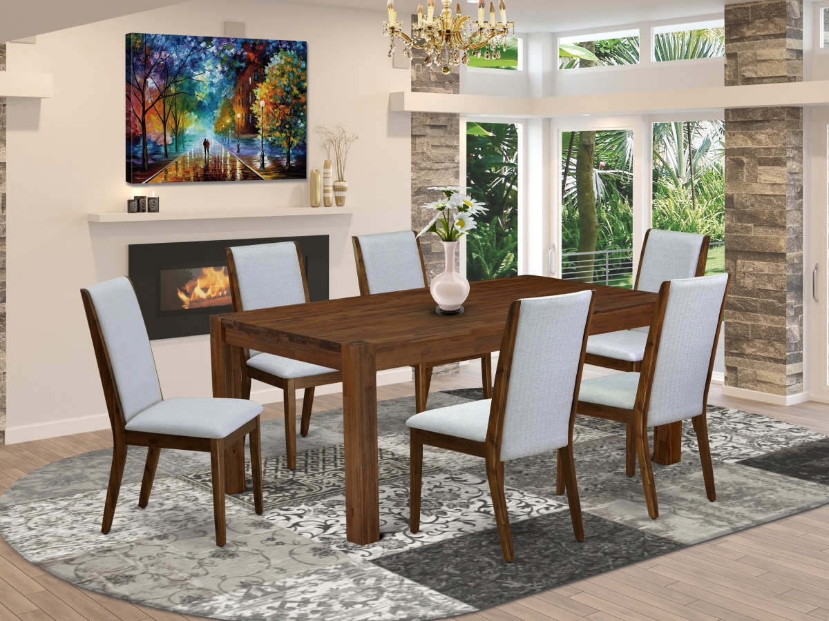7 Piece Lismore Dinette Set - Sand Blasting Antique Walnut