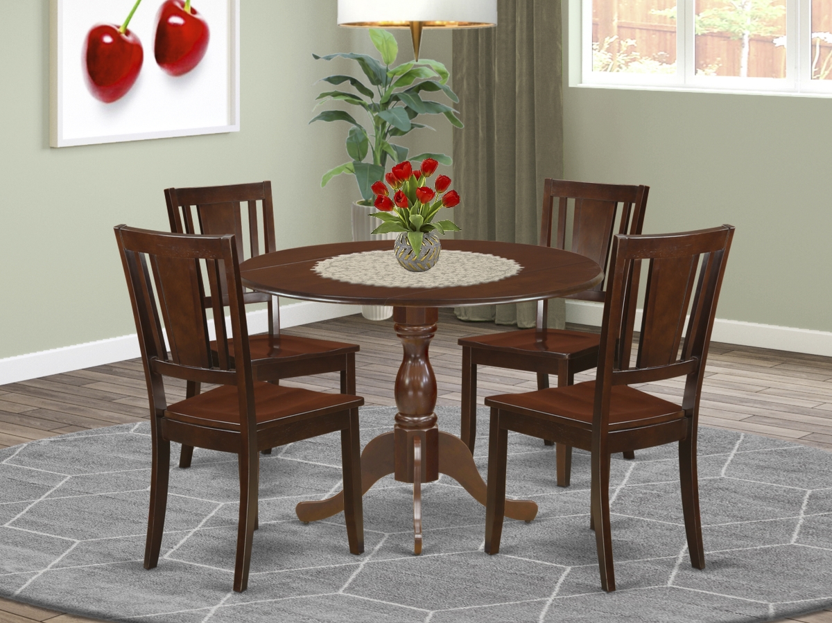 5 Piece Dublin Dinette Set - Mahogany