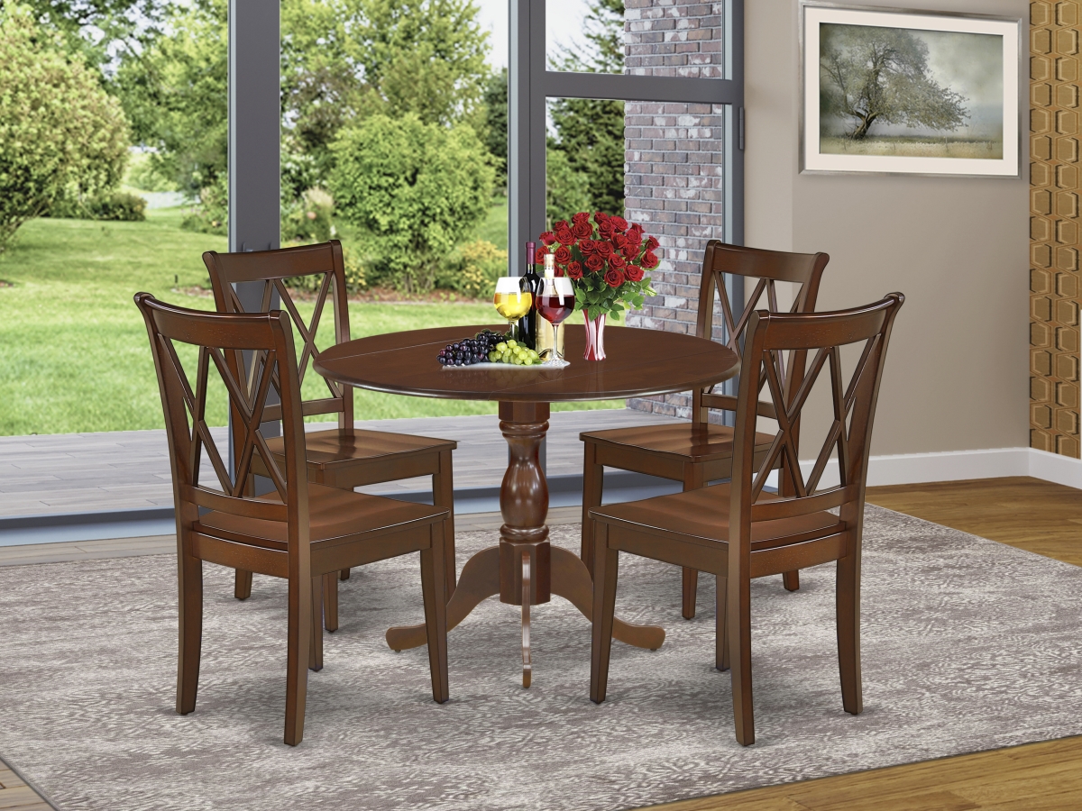 5 Piece Dublin Dinette Set - Mahogany