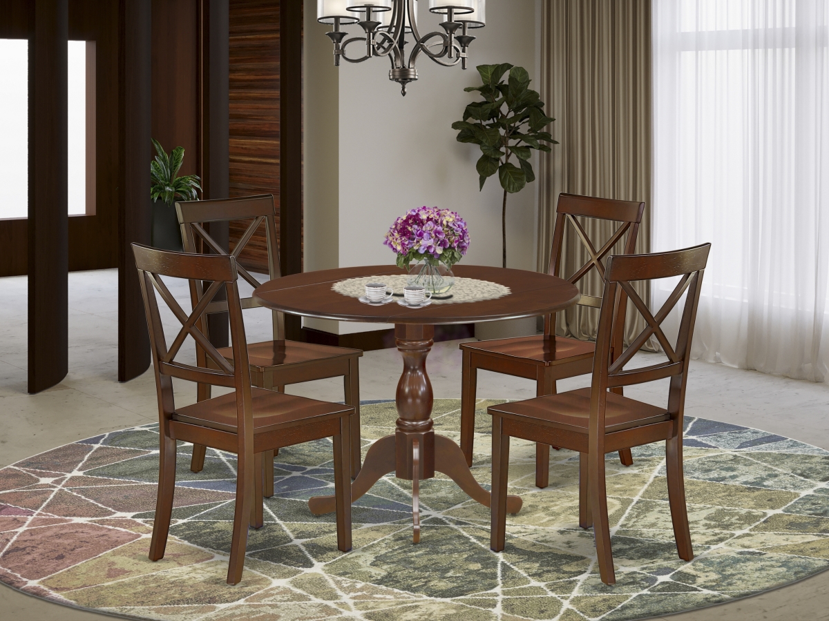 5 Piece Dublin Dining Table Set - Mahogany