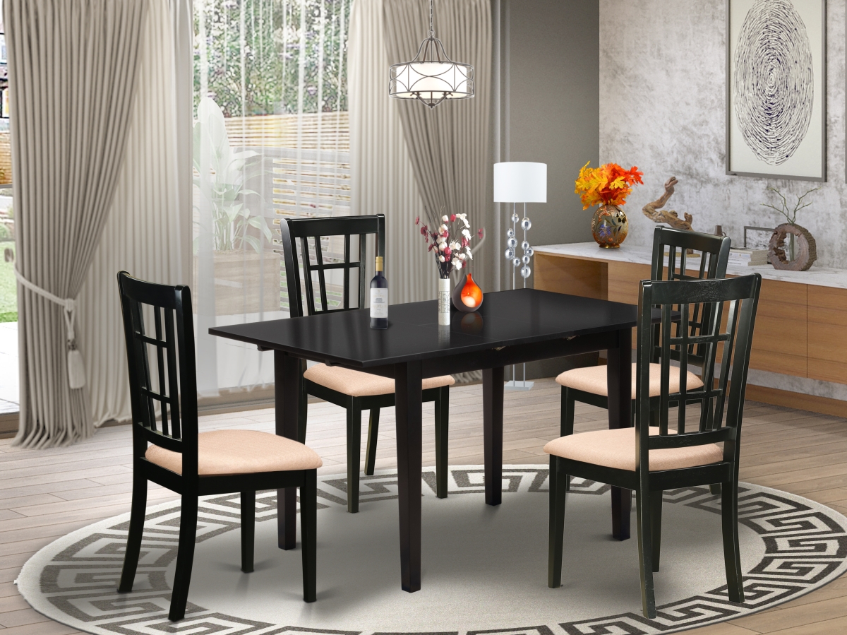 5 Piece Norfolk Dining Set - Black