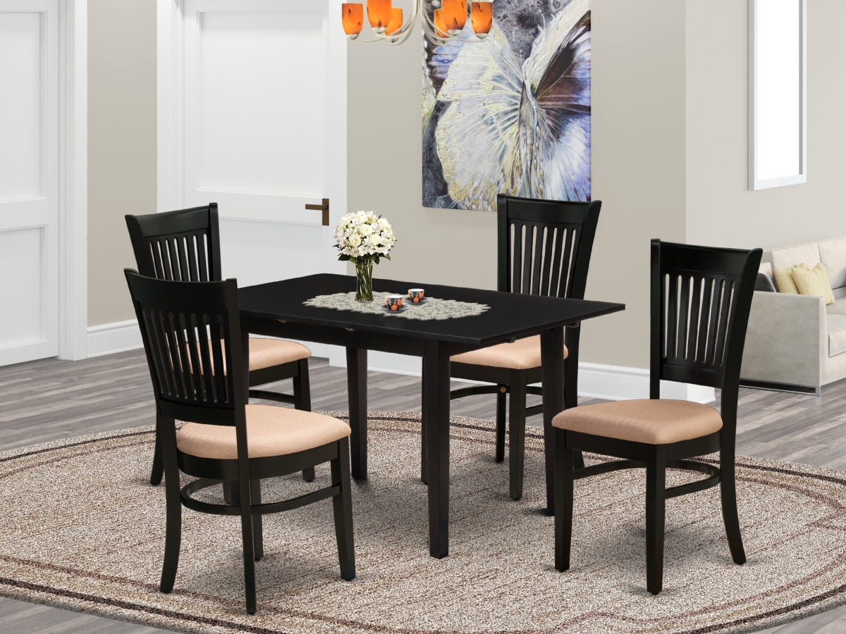 5 Piece Norfolk Kitchen Furniture Set - Black