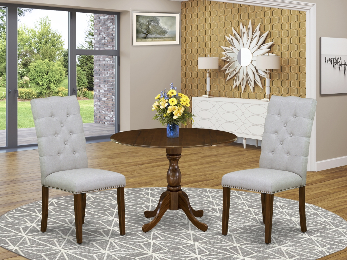 3 Piece Dublin Dinette Set - Acacia Walnut