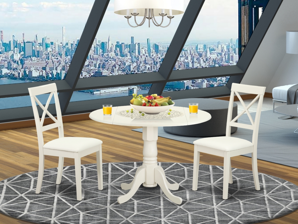 3 Piece Dublin Kitchen Furniture Set - Linen White