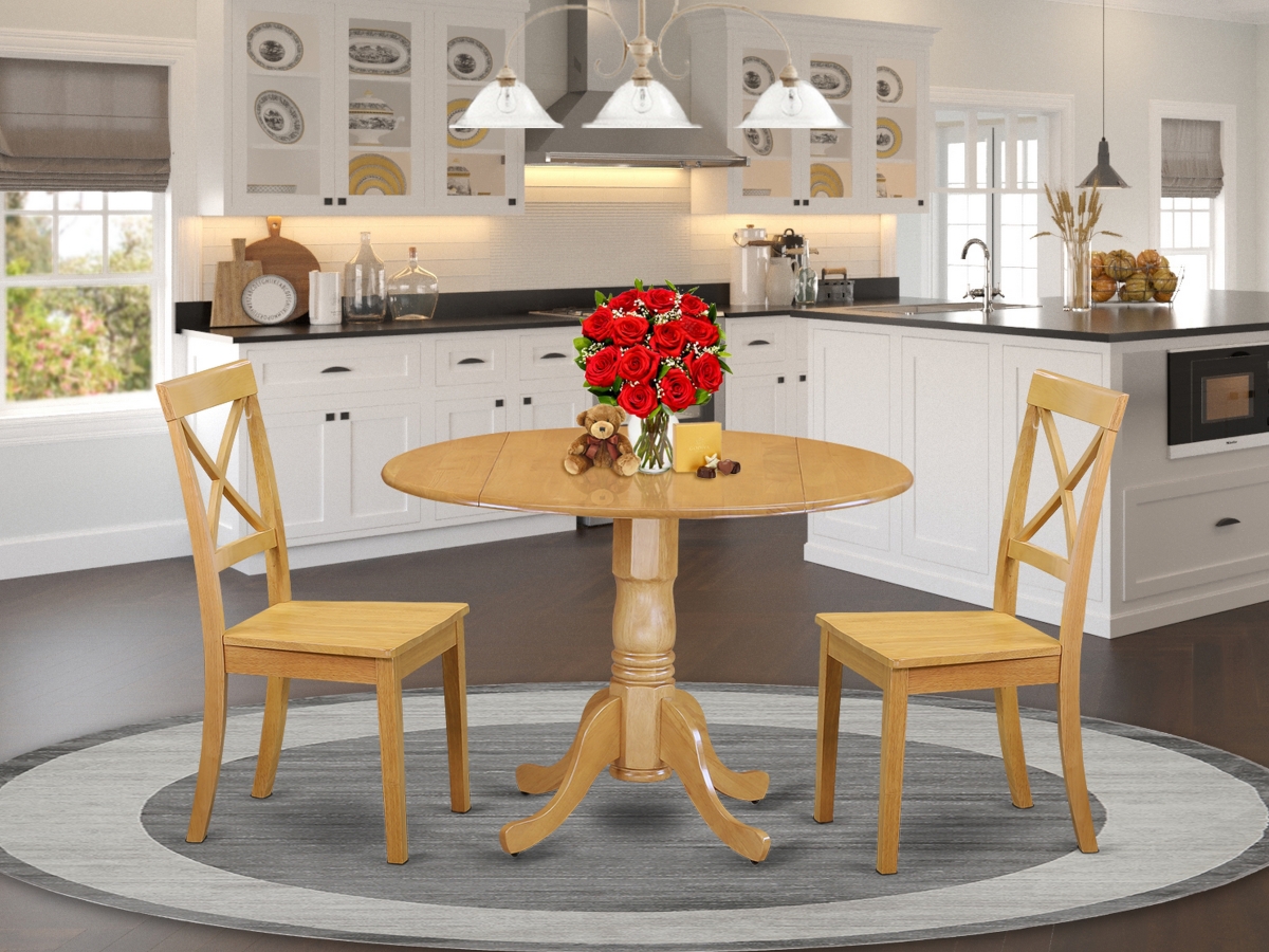 3 Piece Dublin Kitchen Table Set - Oak