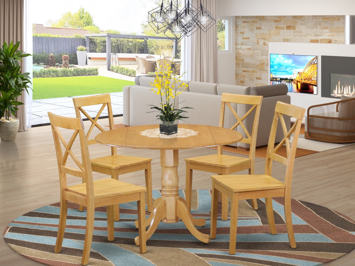 5 Piece Dublin Kitchen Table Set - Oak