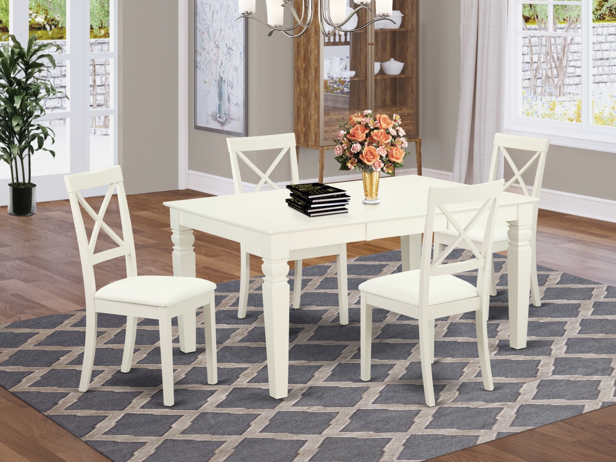 7 Piece Weston Dining Table Set - Linen White
