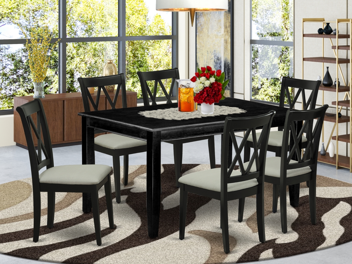 7 Piece Dudley Dinette Set - Black