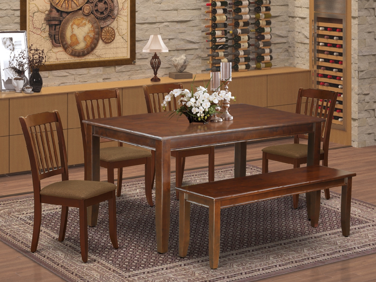6 Piece Dudley Dining Set - Mahogany