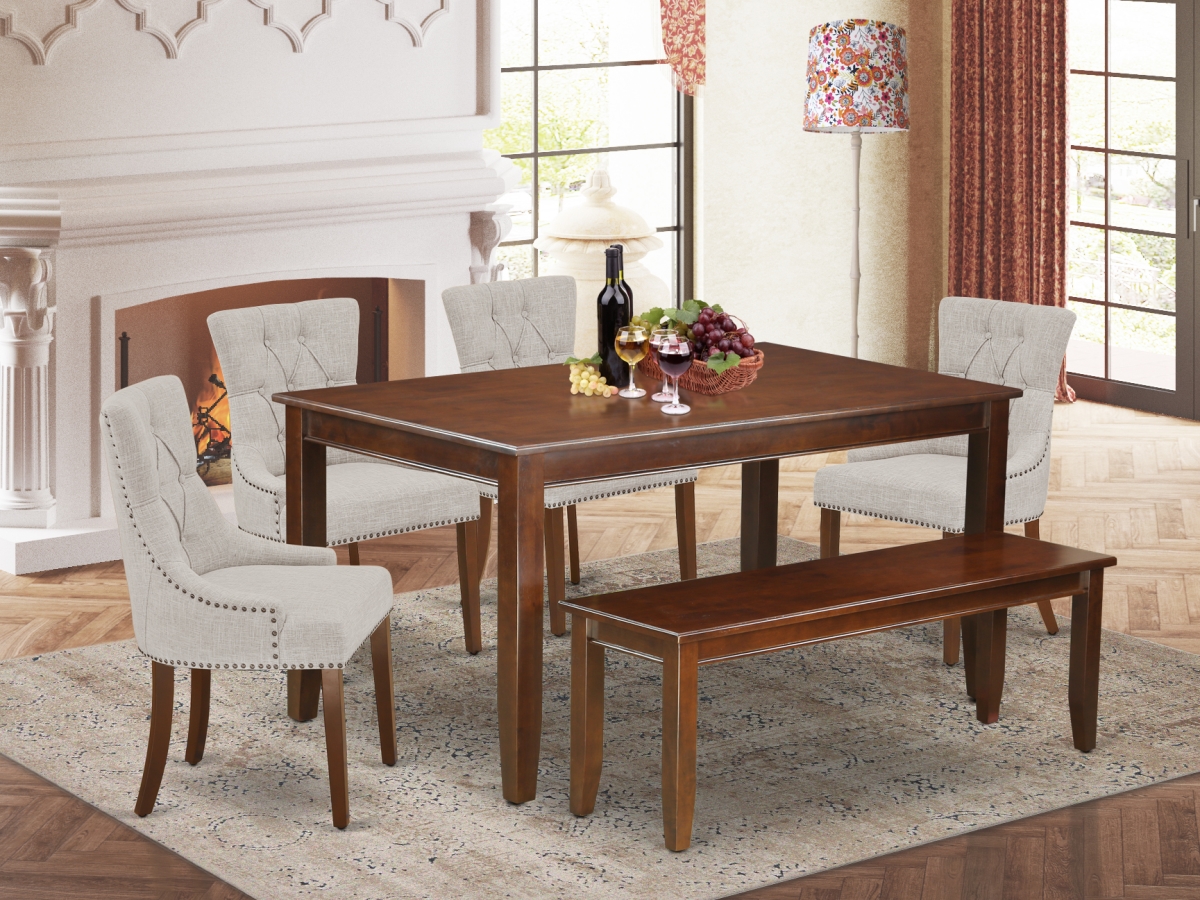6 Piece Dudley Dining Set - Mahogany