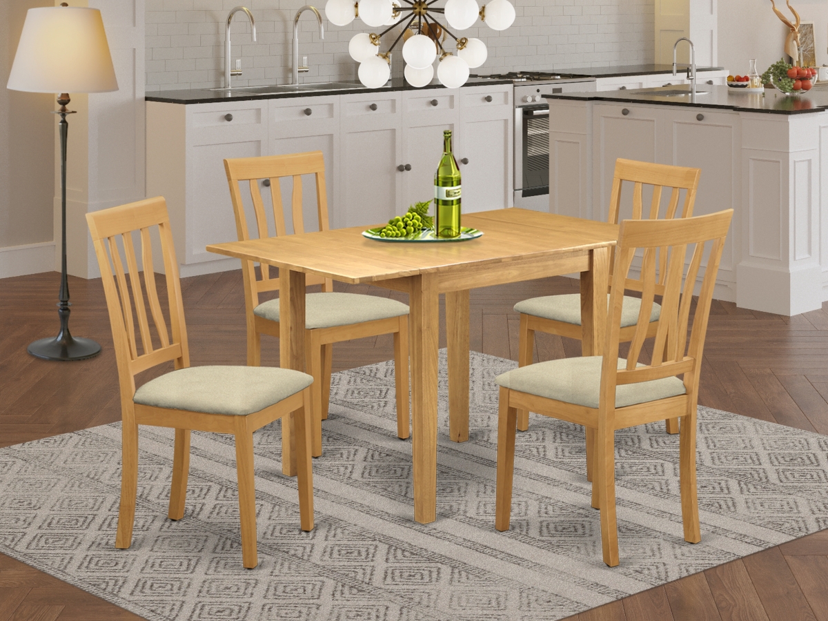 5 Piece Norden Dining Room Table Set - Oak