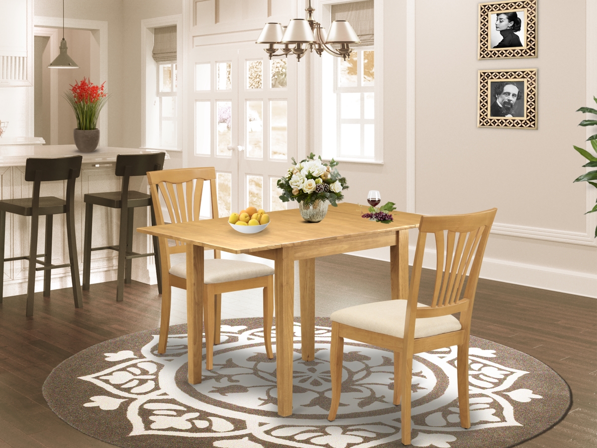 3 Piece Norden Kitchen Dining Table Set - Oak