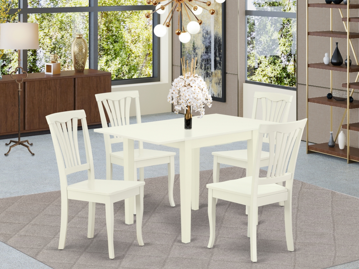 5 Piece Norden Dining Set - Linen White
