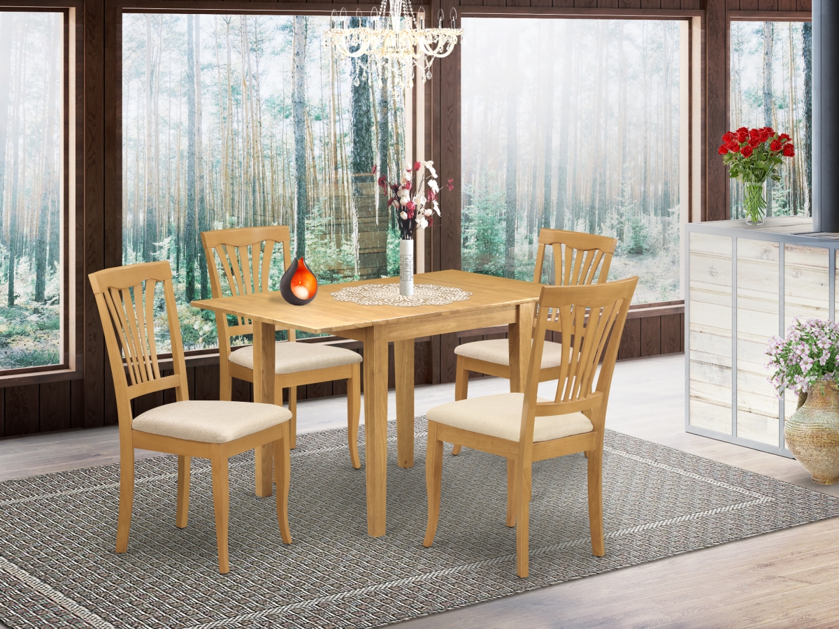 5 Piece Norden Dining Room Table Set - Oak