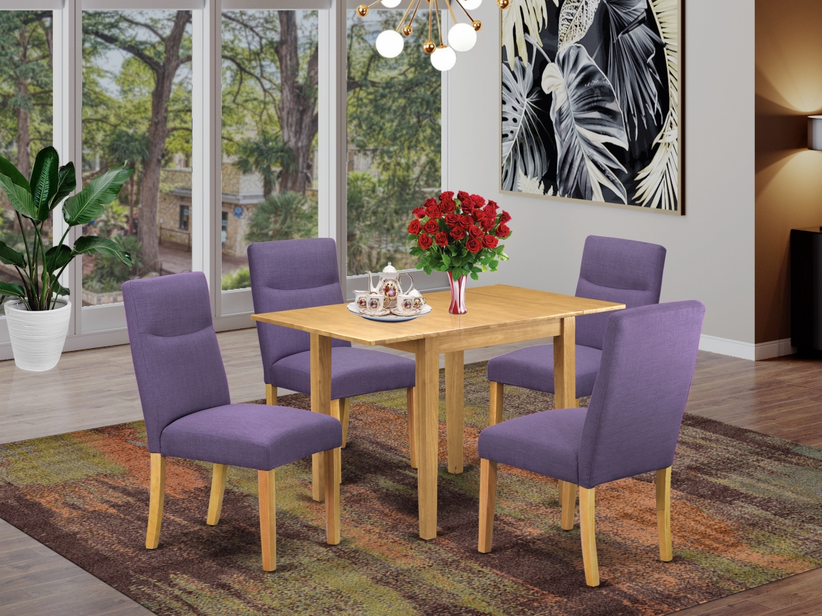 5 Piece Norden Dining Table Set - Dahlia & Oak