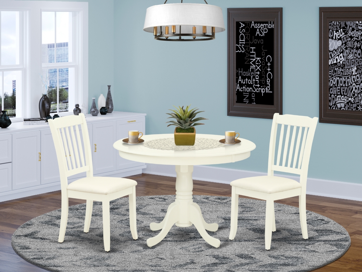 3 Piece Hartland Dinette Set - Linen White