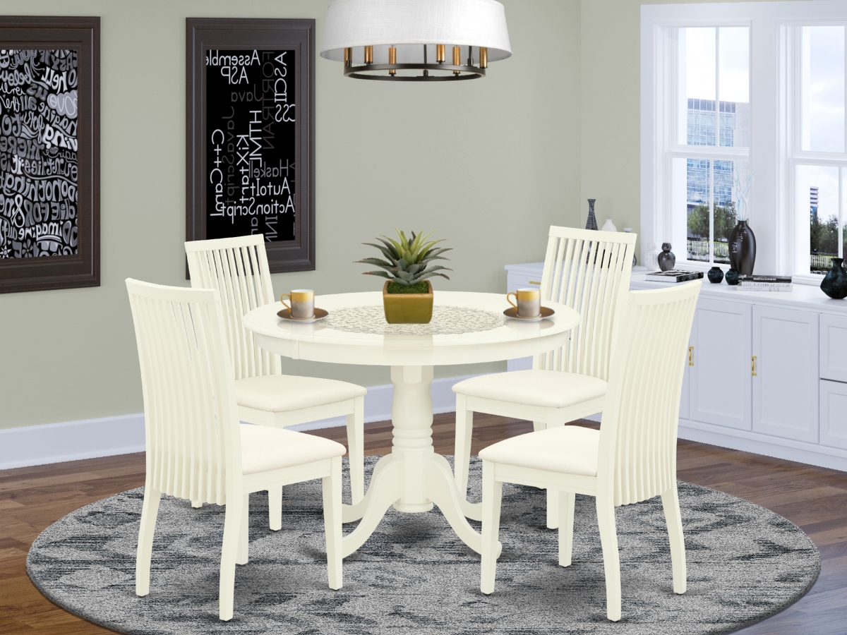 5 Piece Hartland Dining Set - Linen White