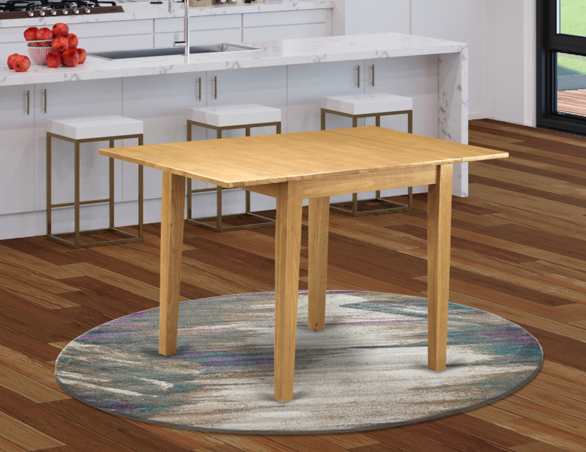 30 x 48 in. Norden Rectangular Table with 2 Drop Leaves - Oak