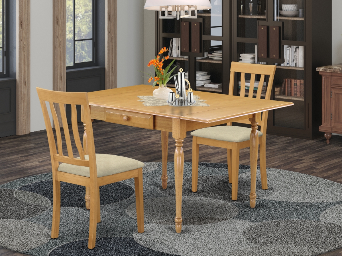 3 Piece Monza Dining Room Table Set - Oak