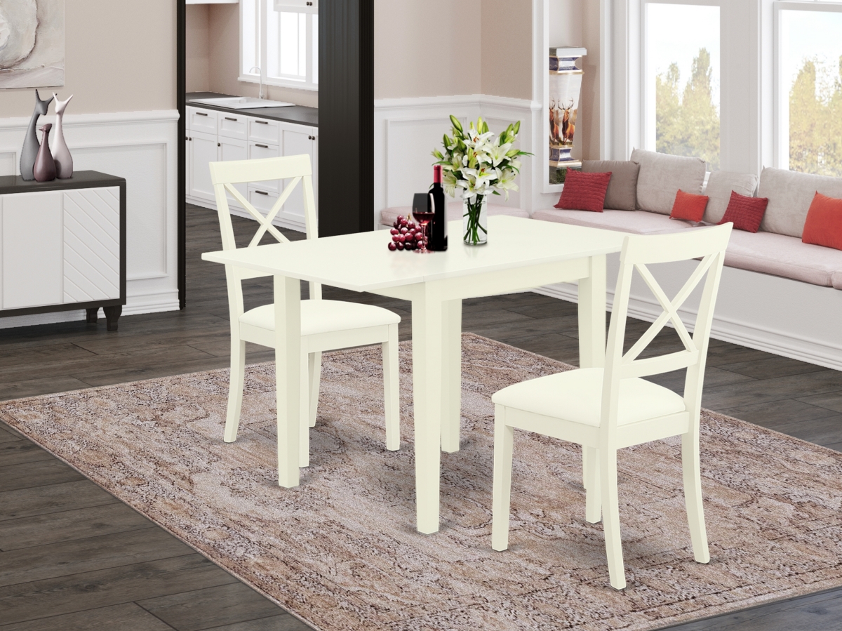 3 Piece Norden Dining Set - Linen White