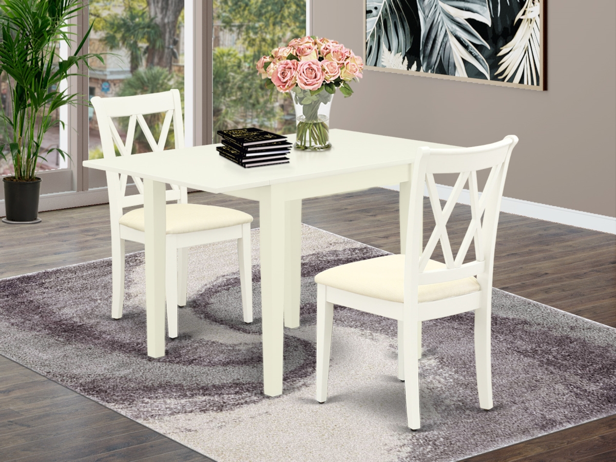 Norden Dining Room Table Set - Linen White, Set of 3