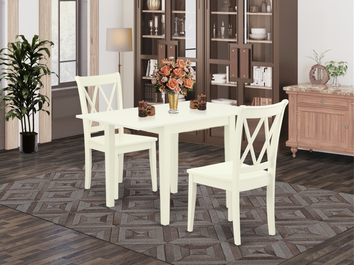 3 Piece Norden Dining Set - Linen White