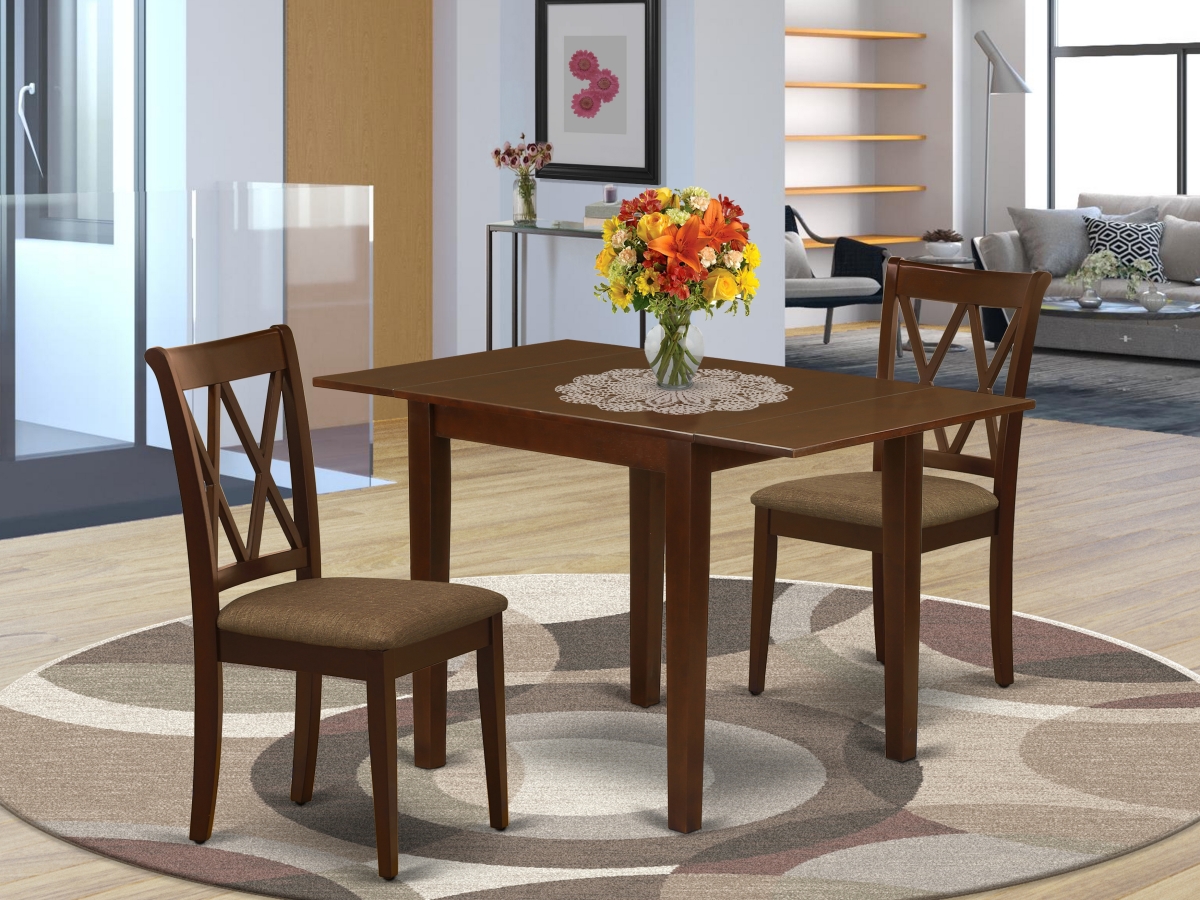 Norden Kitchen Dining Table Set - Mahogany, Set of 3