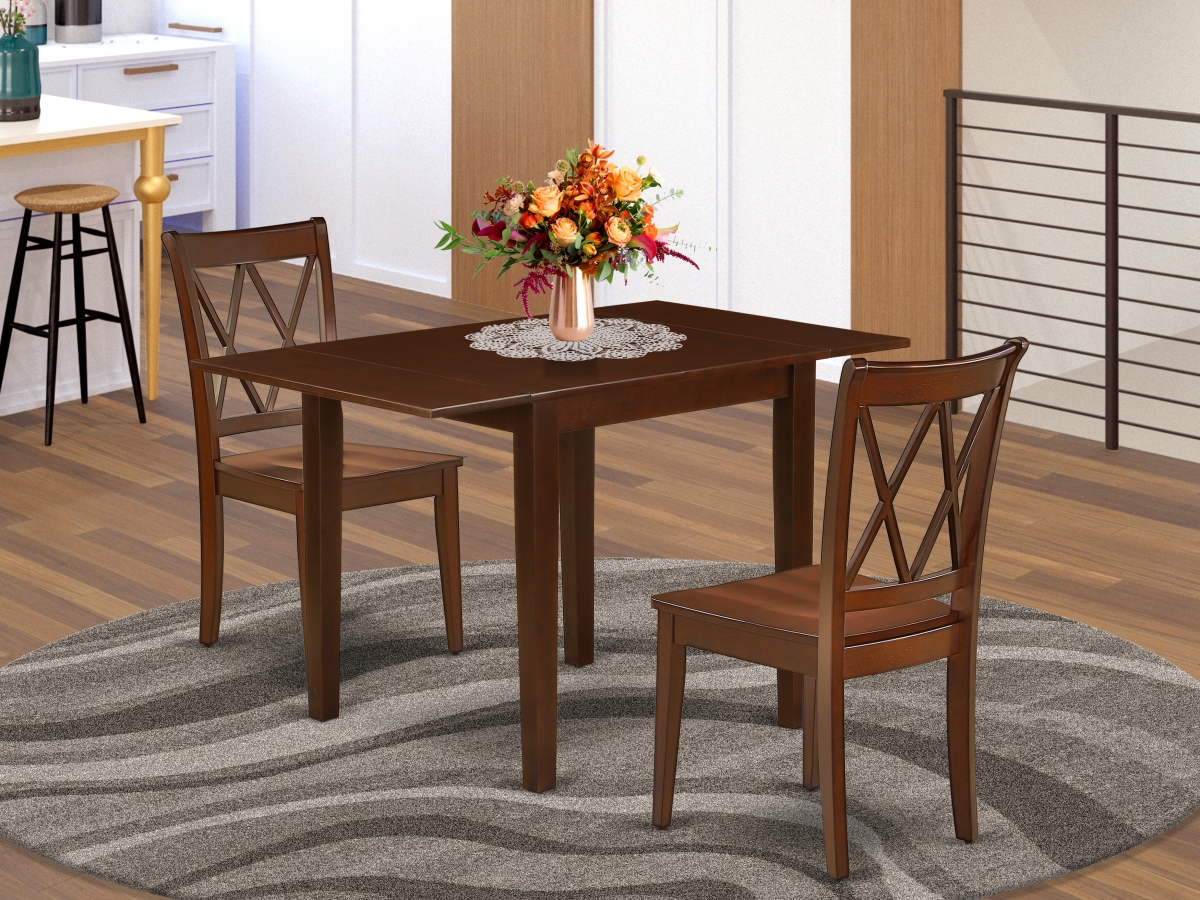 3 Piece Norden Dining Table Set - Mahogany