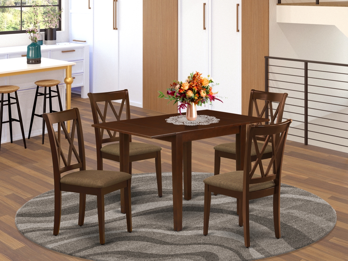 Norden Dining Room Table Set - Mahogany, Set of 5