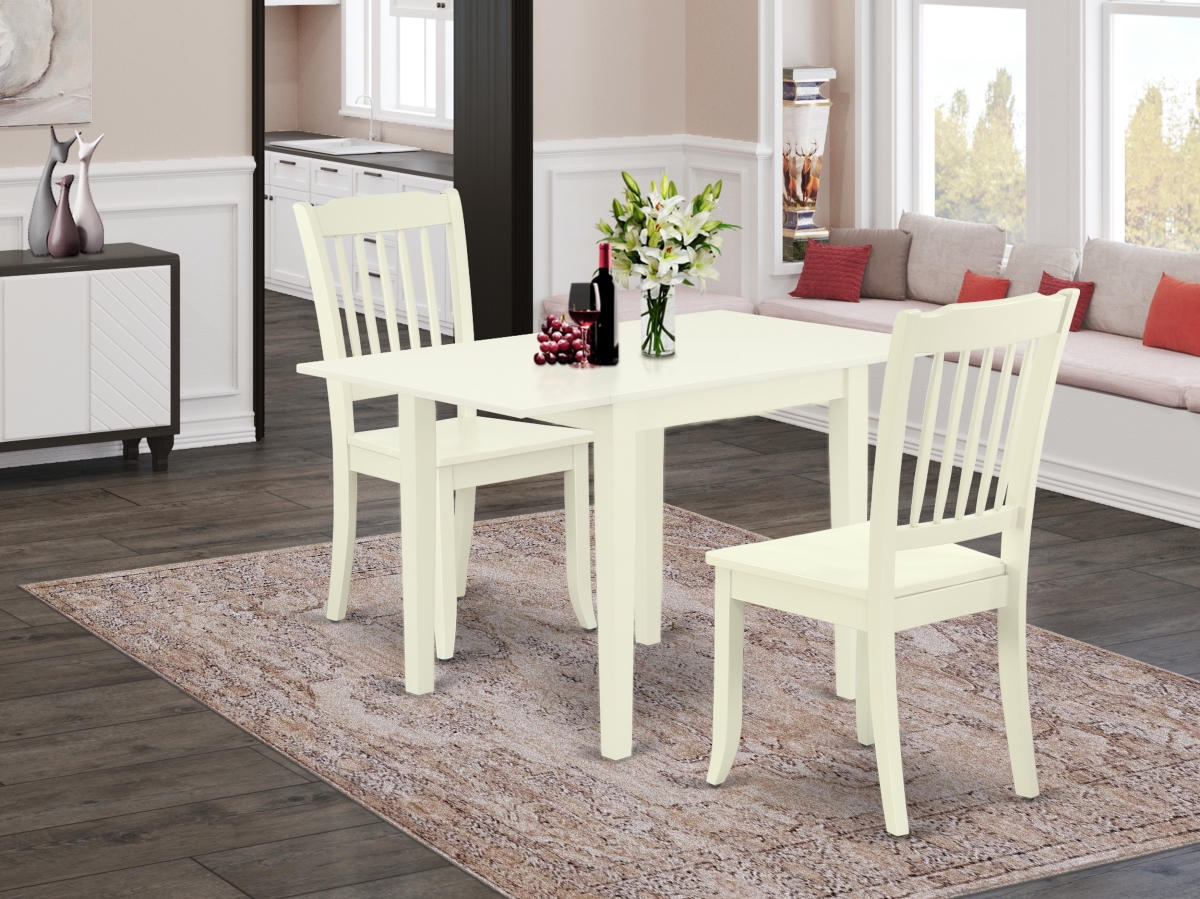 3 Piece Norden Dining Set - Linen White