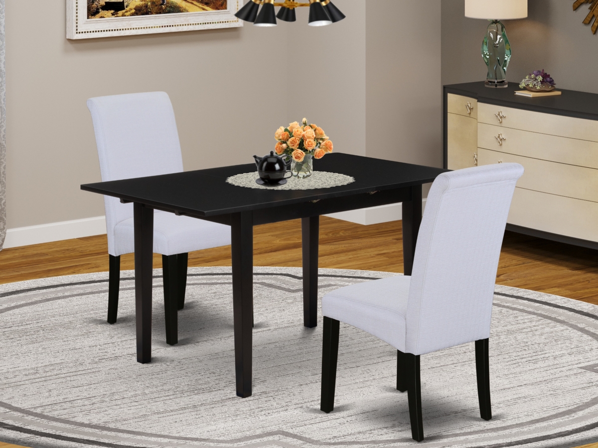 3 Piece Norfolk Kitchen Furniture Set - Black