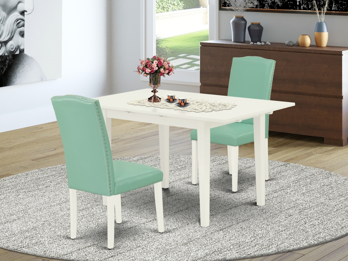 3 Piece Norfolk Dining Room Set - Linen White