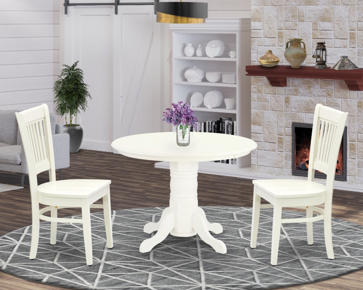 3 Piece Shelton Dining Room Set - Linen White