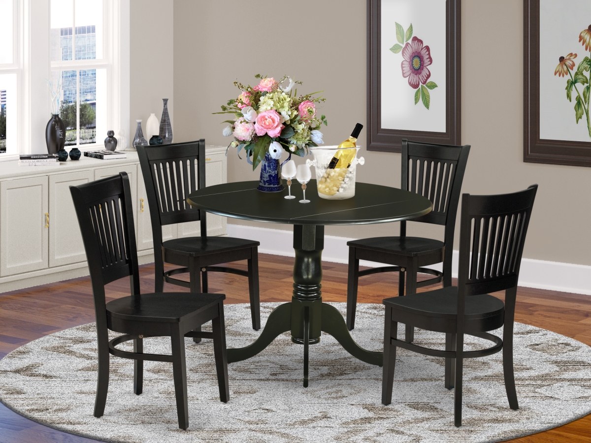 5 Piece Dublin Dinette Set - Black