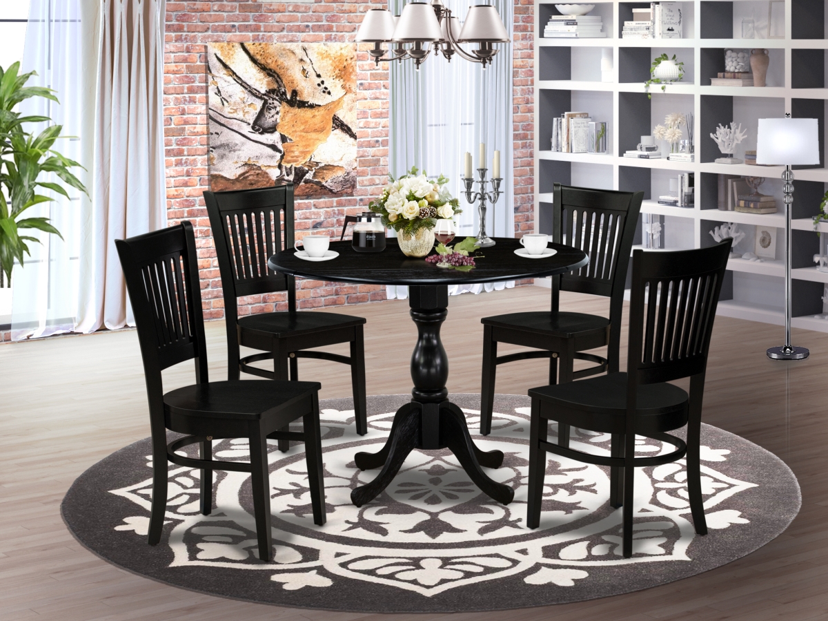 5 Piece Dublin Kitchen Dining Set - Black