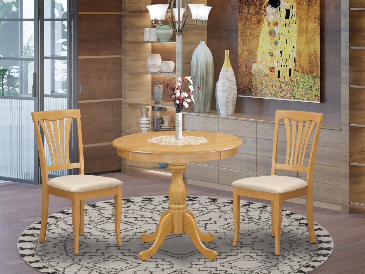 3 Piece Antique Dining Room Set - Oak