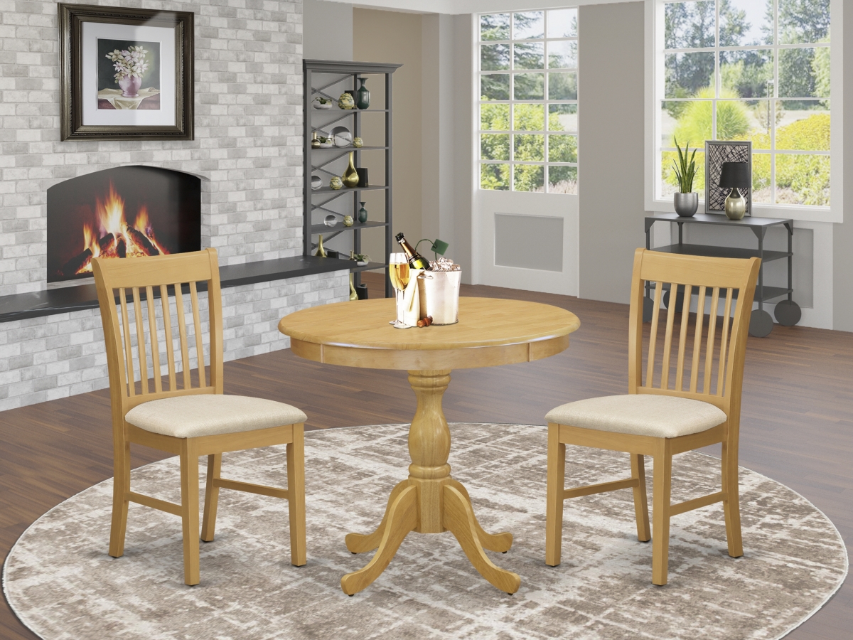 3 Piece Antique Dining Room Set - Oak
