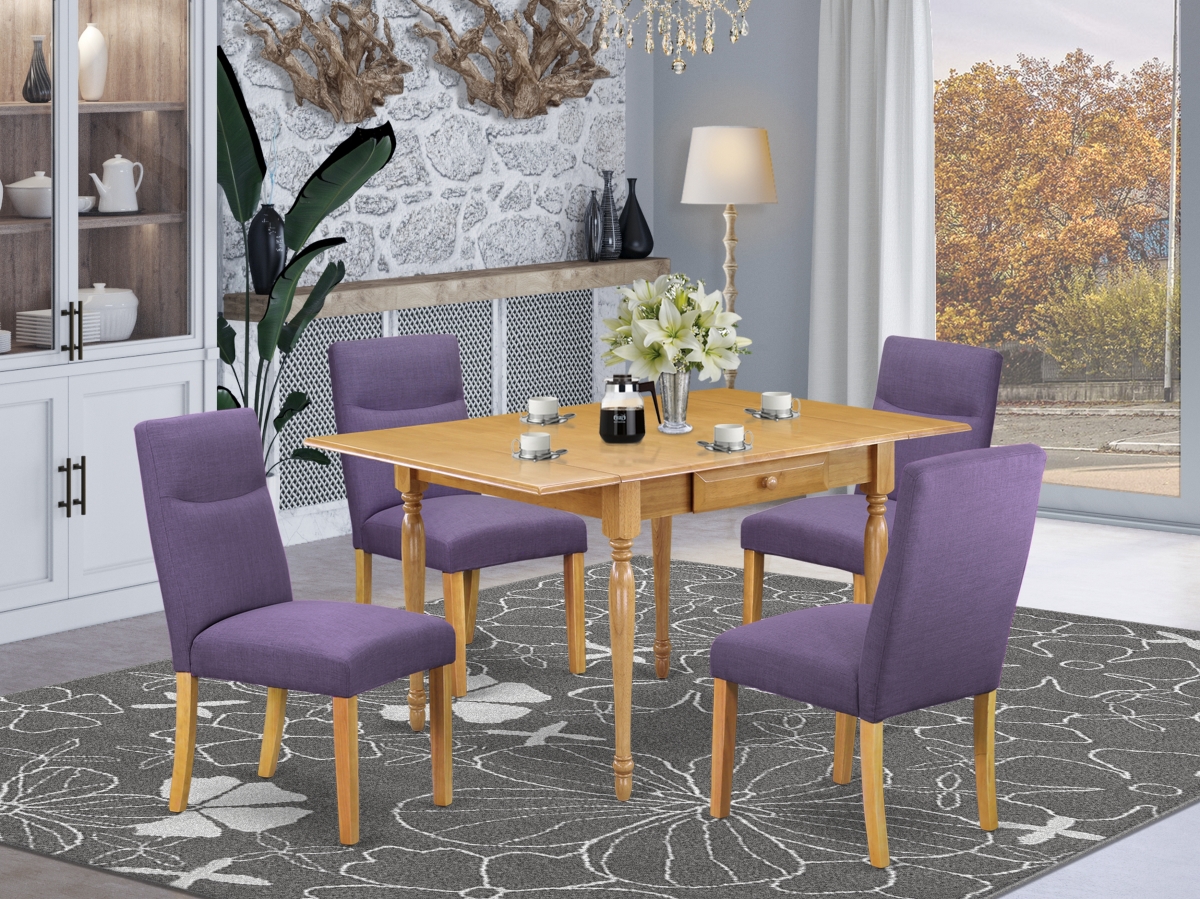 5 Piece Monza Kitchen Table Set - Oak & Dahlia