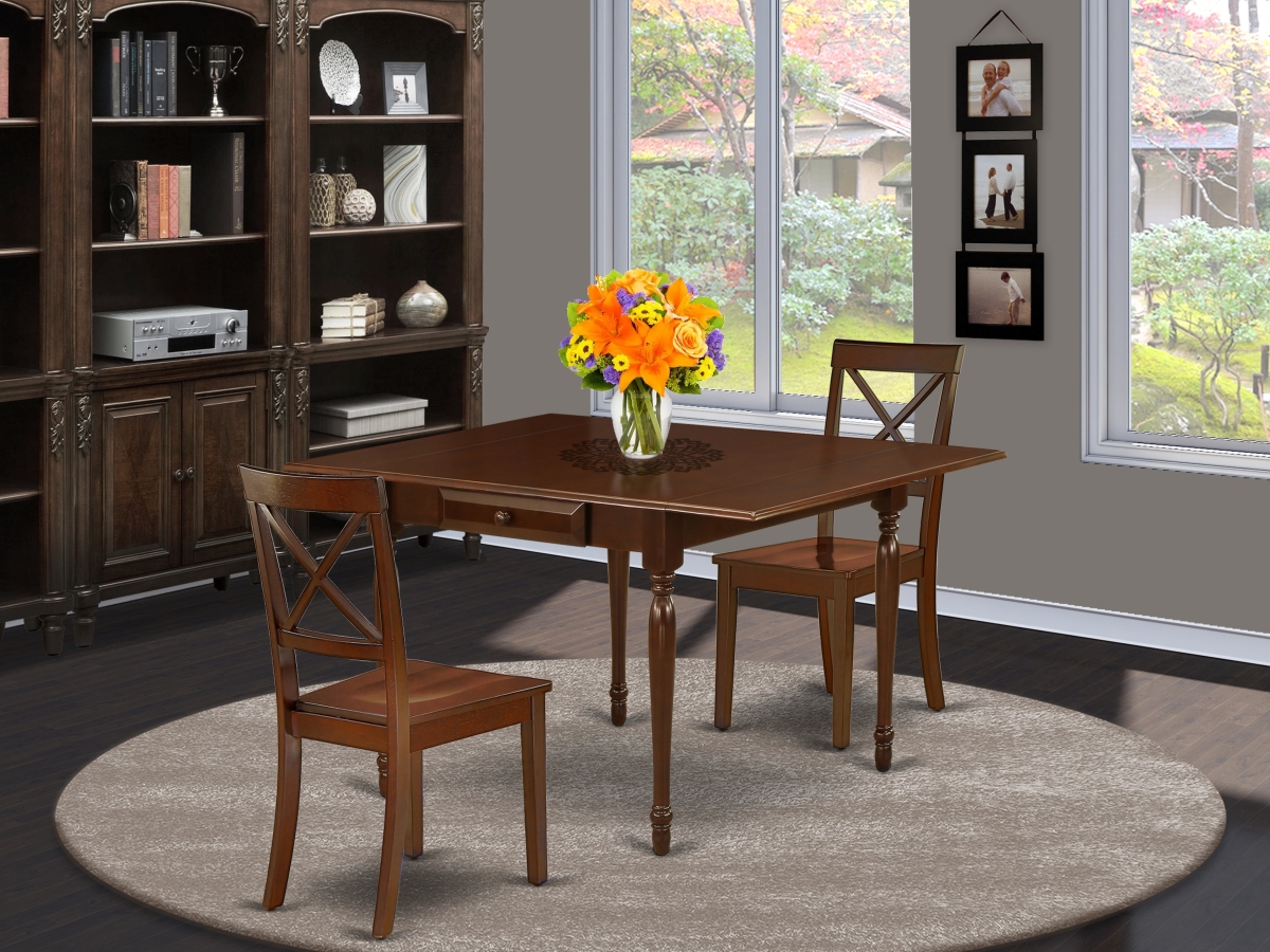 3 Piece Monza Kitchen Furniture Set - Mahogany
