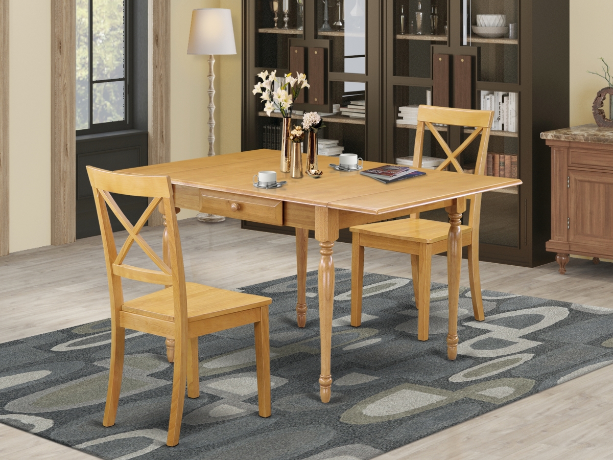 3 Piece Monza Dinette Set - Oak