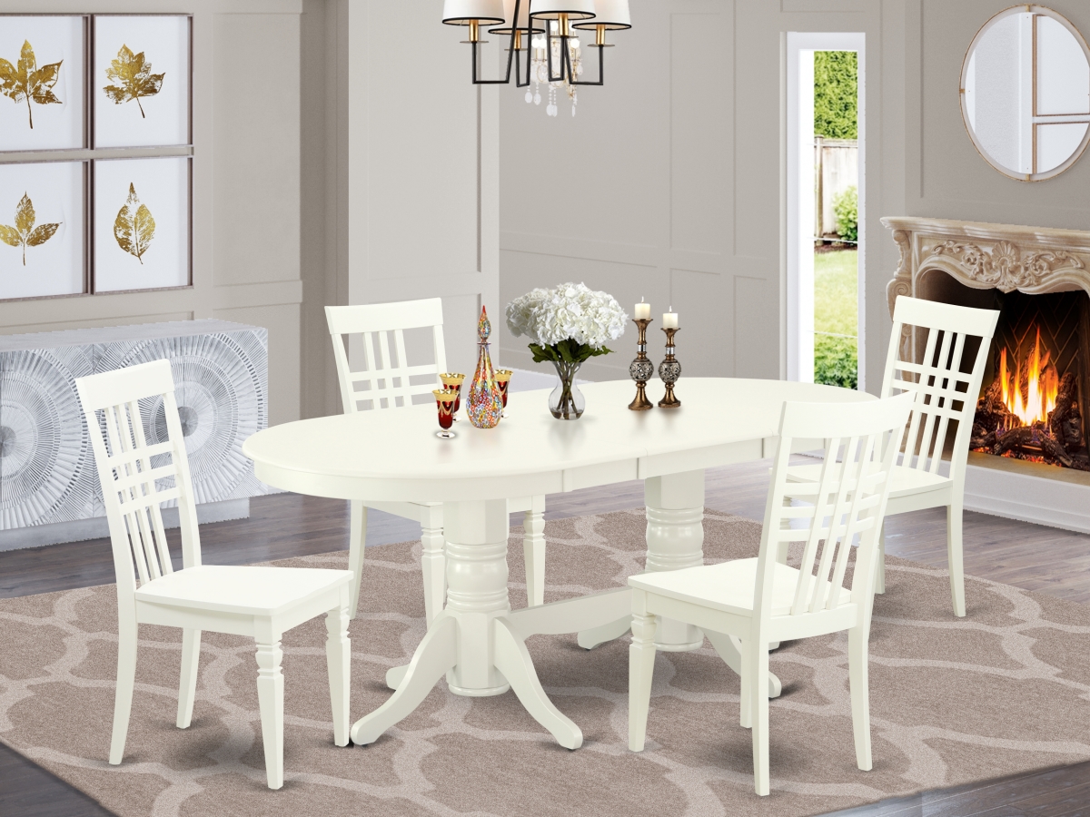 5 Piece Vancouver Dining-room Set - Linen White