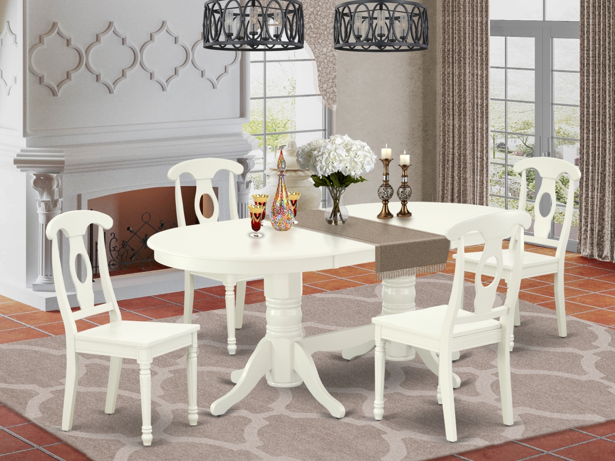 5 Piece Vancouver Dining Room Set - Linen White