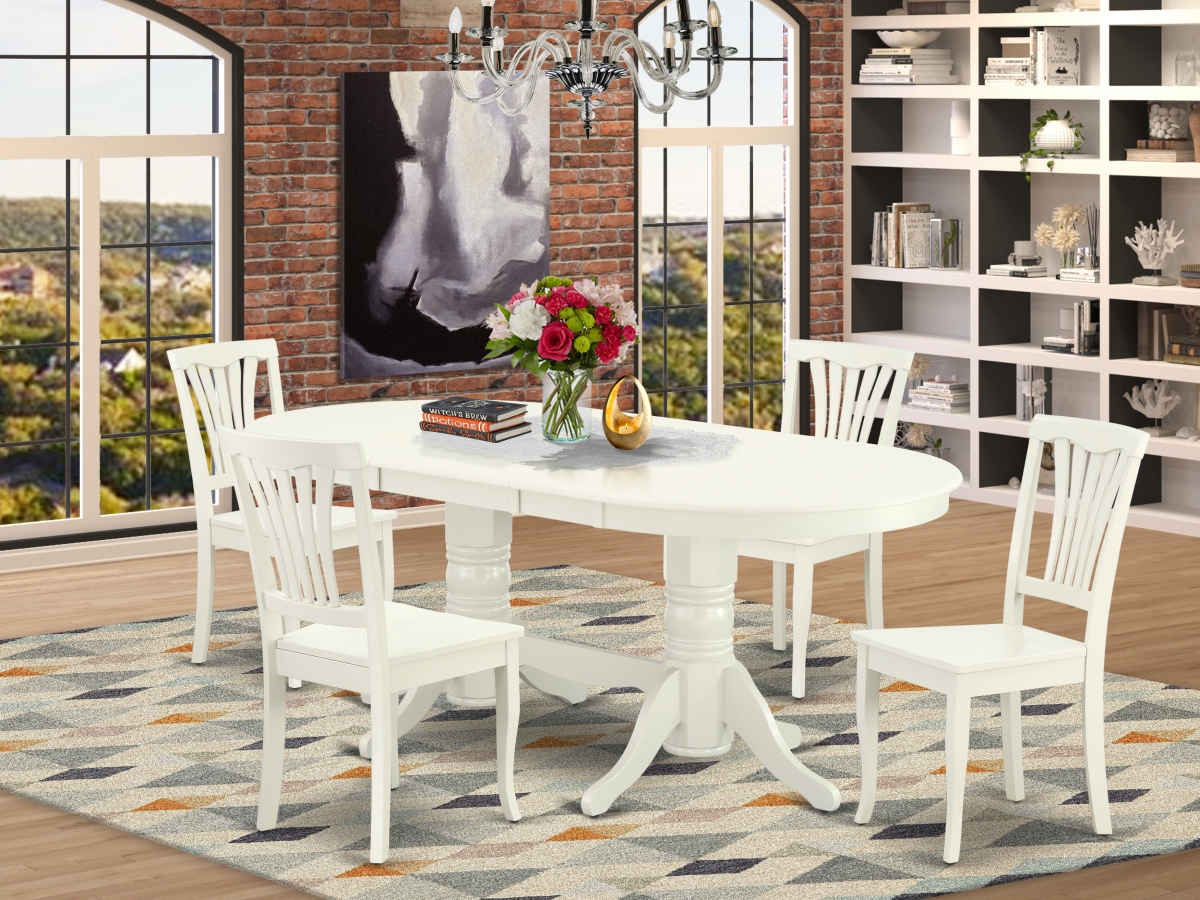 5 Piece Vancouver Kitchen Furniture Set - Linen White