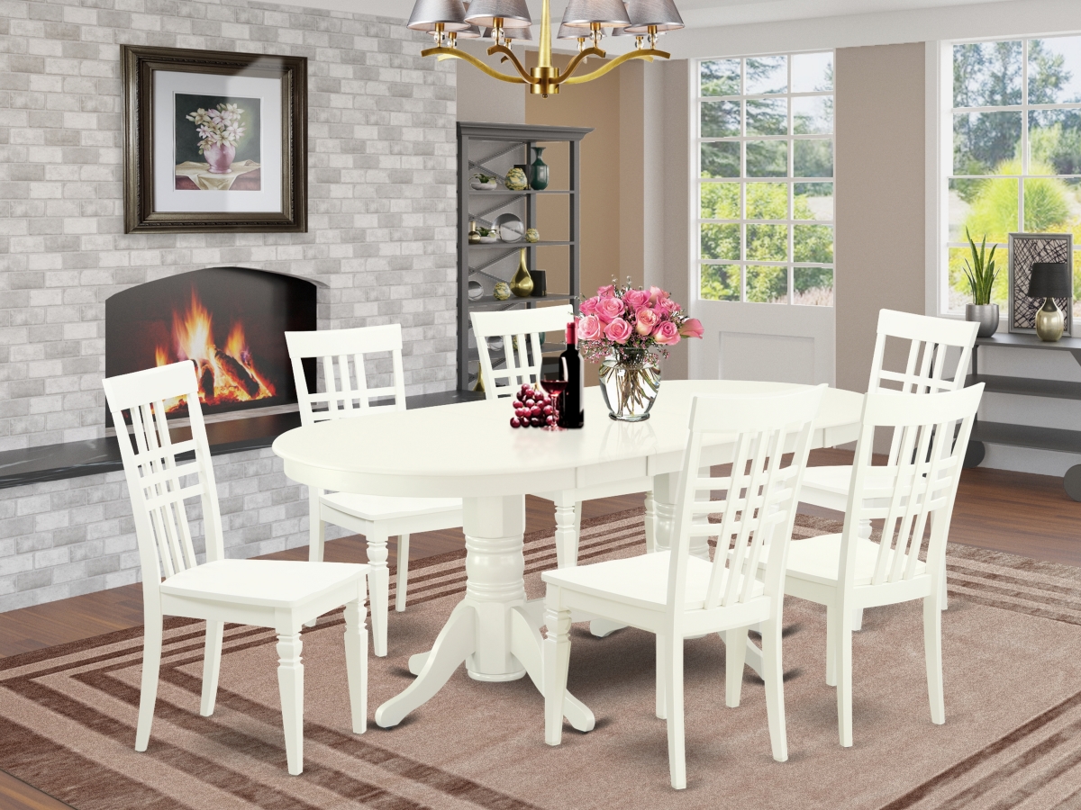 7 Piece Vancouver Kitchen Furniture Set - Linen White