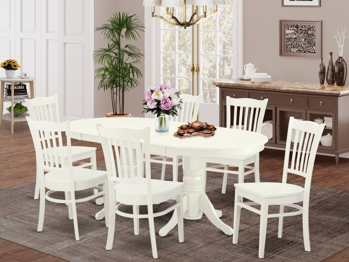 7 Piece Vancouver Dining Room Set - Linen White